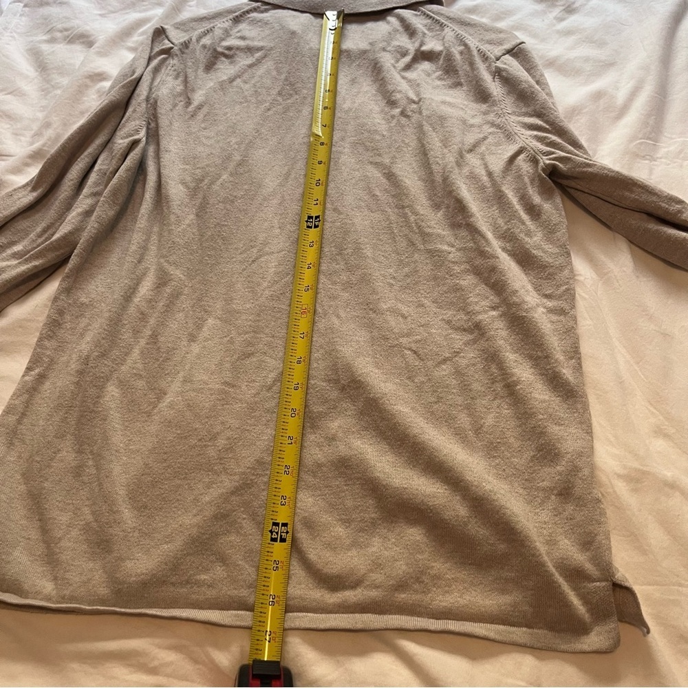 Victoria’s Secret Loungewear Luxe Cream Knit Button Up Pajama Shirt Driftwood M - Picture 10 of 10